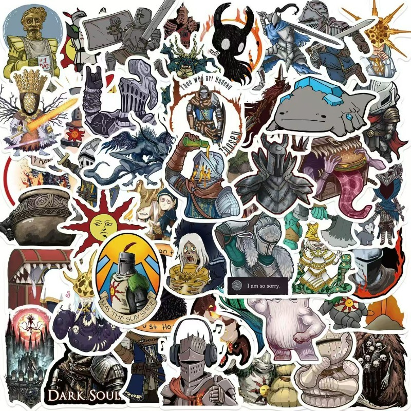 Laptop Accessories Cool - 50pcs Dark Souls Waterproof Vinyl Stickers