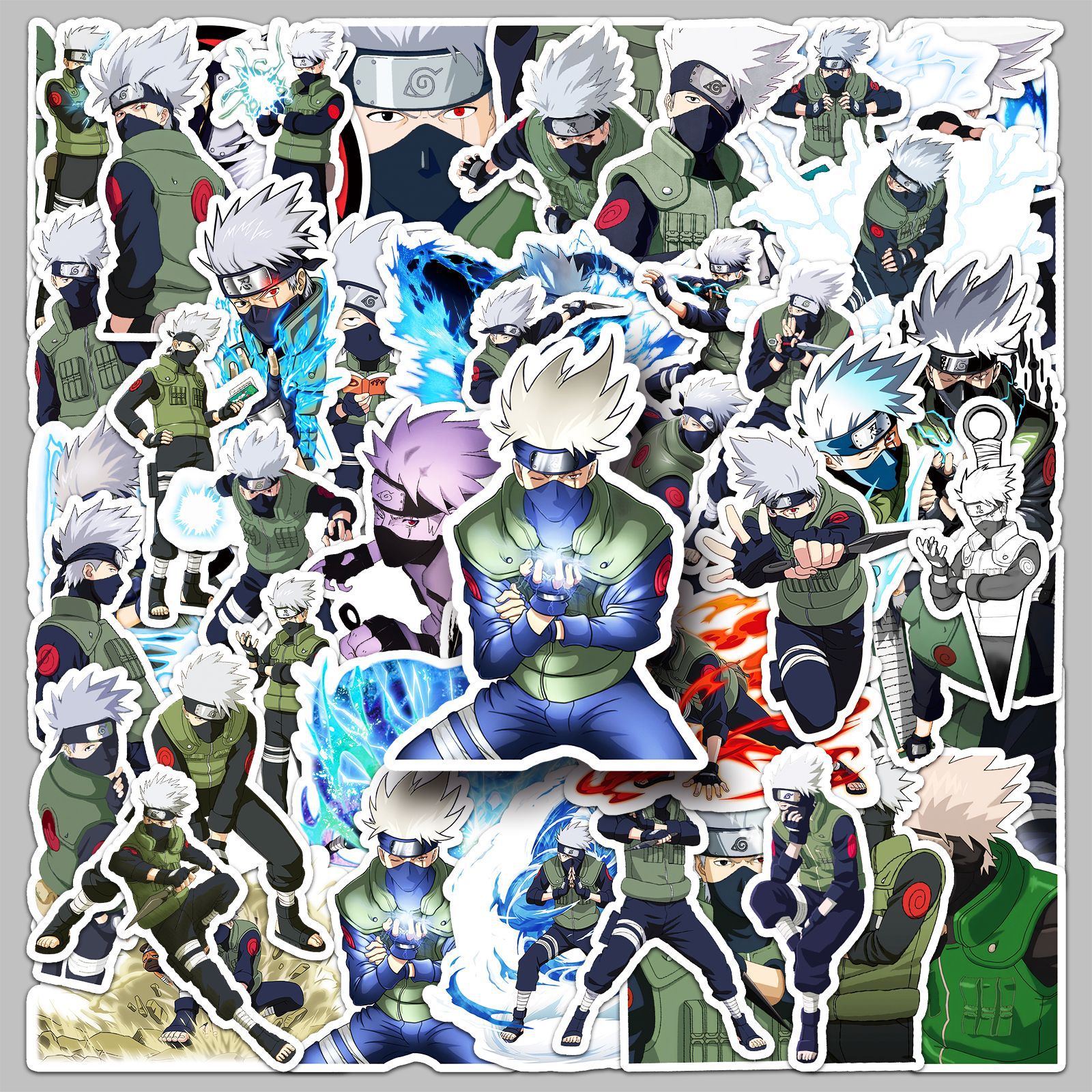 Laptop Original Accessories - 50pcs Anime Naruto Hatake Kakashi‌ Graffiti