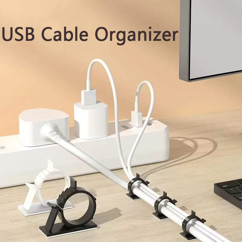 Laptop Accessories Holder - Cable Organizer Self Adhesive Cable Clips