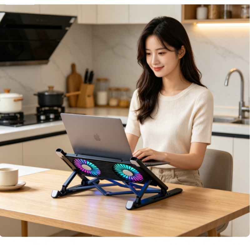 Laptop Accessories Holder - New Laptop Cooler Base Stand Foldable