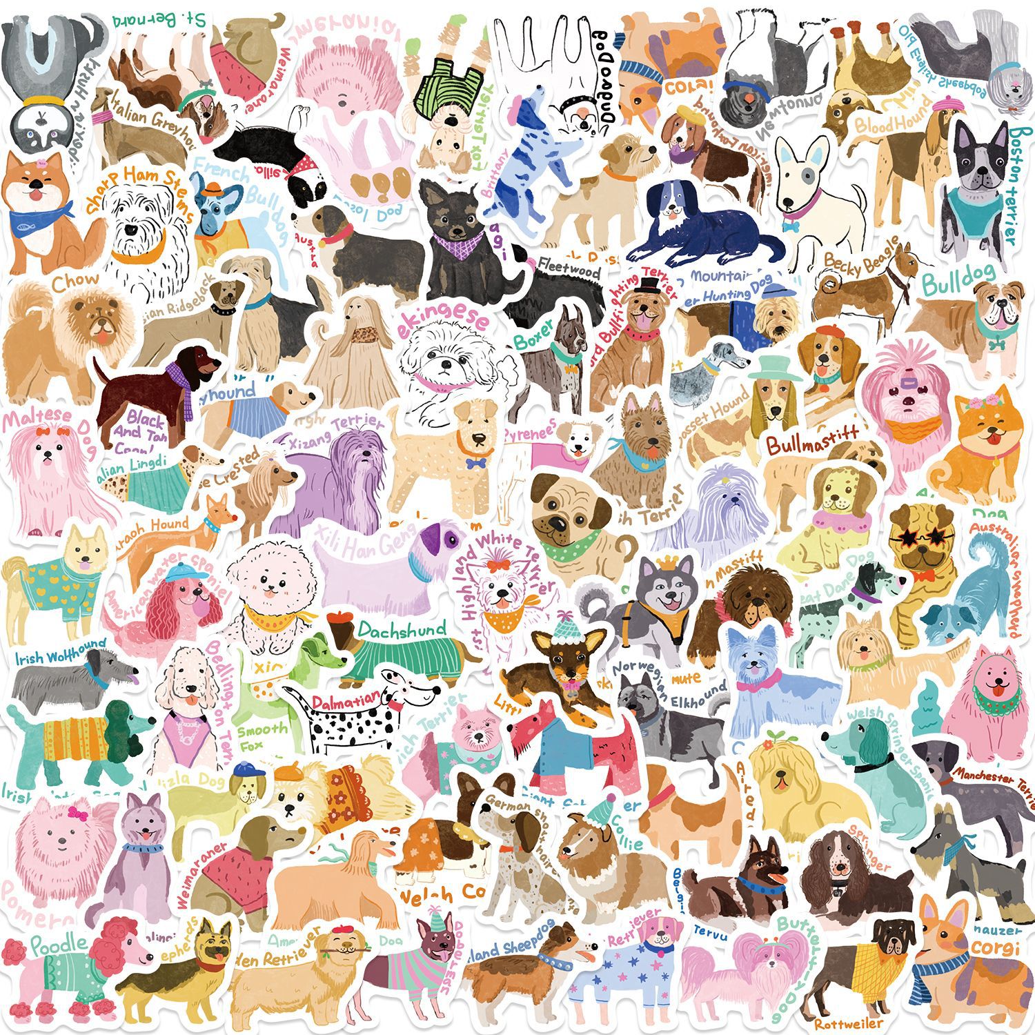 100PCS Cute Dog Graffiti Stick - Laptop Accessories Kids avis et prix