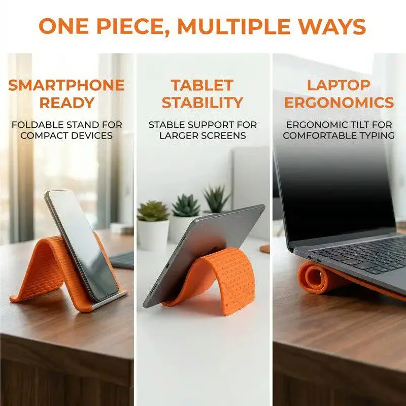 Silicone Foldable Phone Stand  - Laptop Original Accessories avis et prix