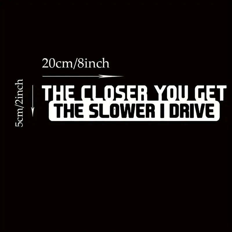 1pc The Closer You Get The Slo - Laptop Accessories Wallpaper avis et prix