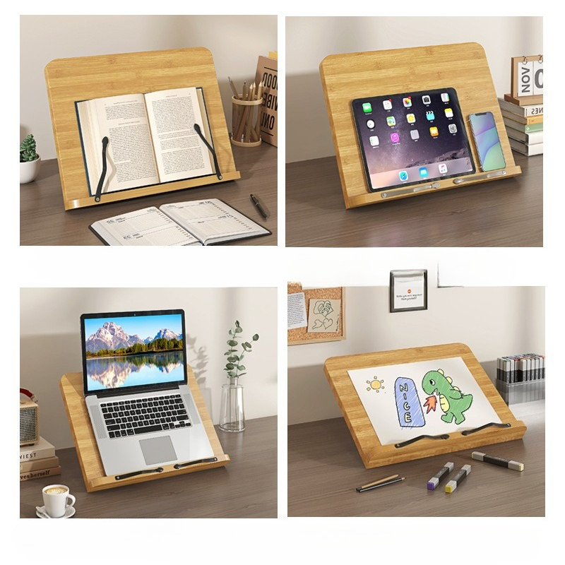 Wooden Reading Book Stand, Mul - Laptop Accessories Holder avis et prix