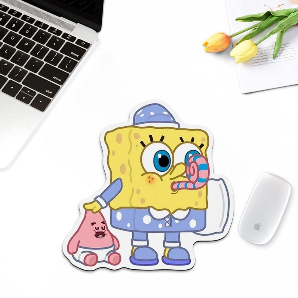 Cute SpongeBob Shaped Mouse Pa - Laptop Editing Accessories avis et prix