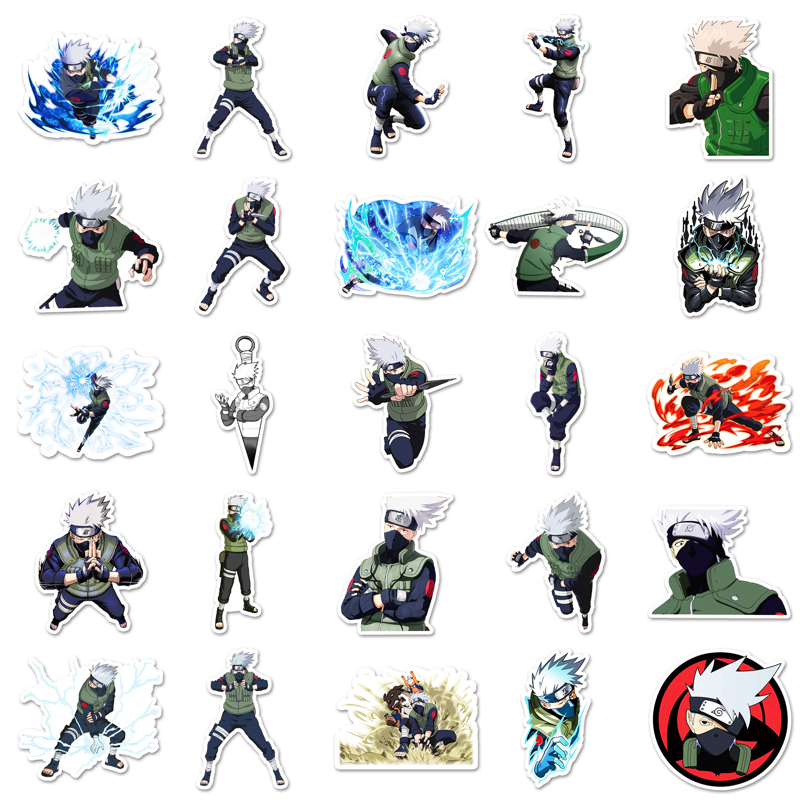 50pcs Anime Naruto Hatake Kaka - Laptop Original Accessories avis et prix