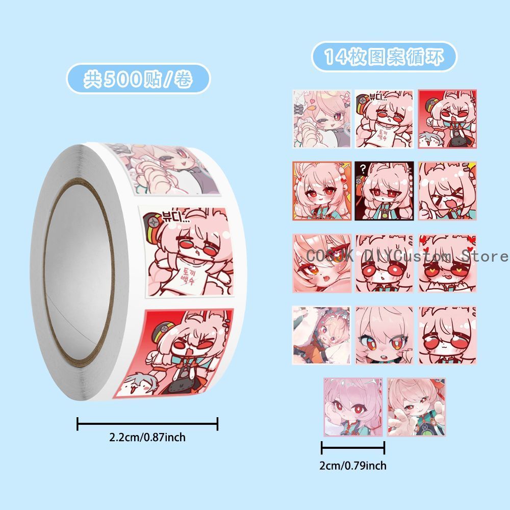 500Pc/Roll Anime Zenless Zone  - Laptop Original Accessories avis et prix