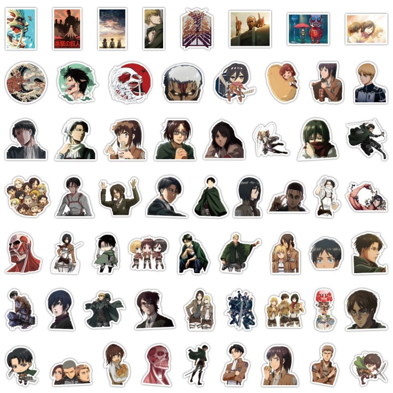 60Pcs Attack on Titan Anime St - Laptop Original Accessories avis et prix