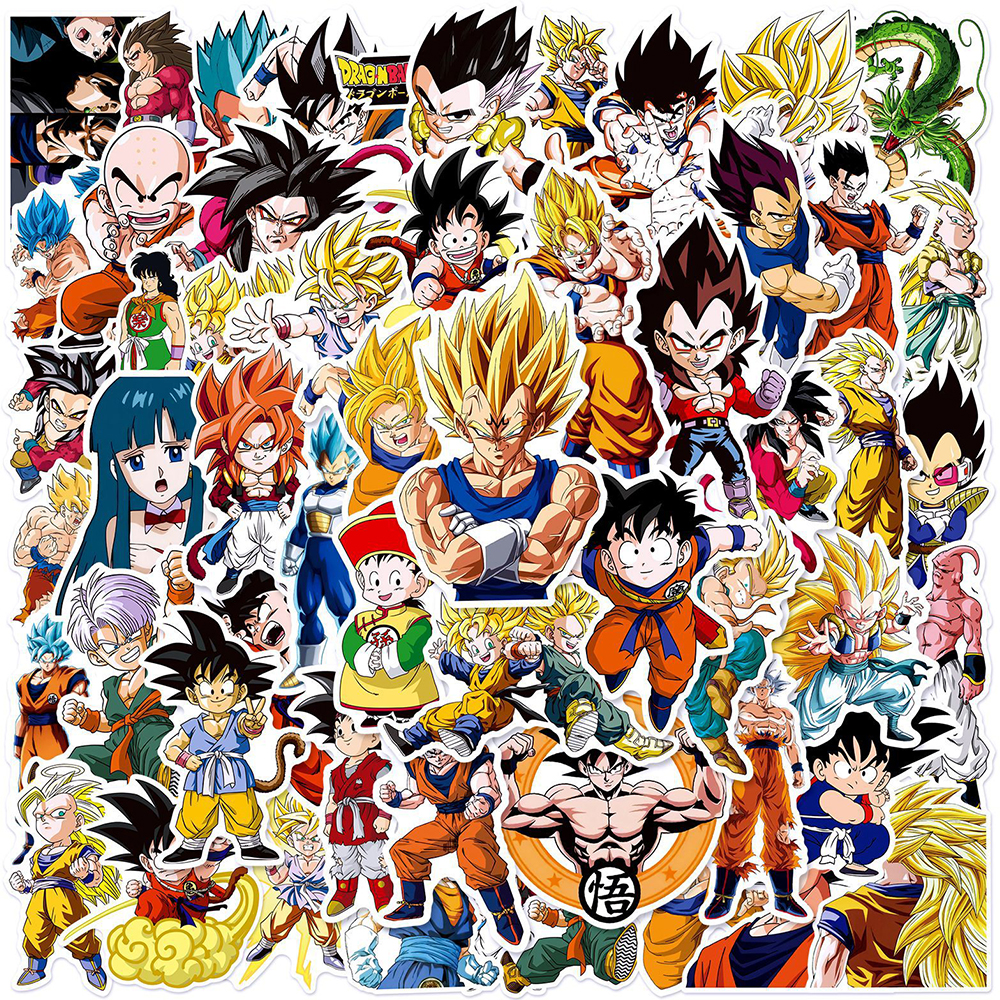 50pcs Anime Dragon Ball Sticke - Laptop Accessories Parts avis et prix