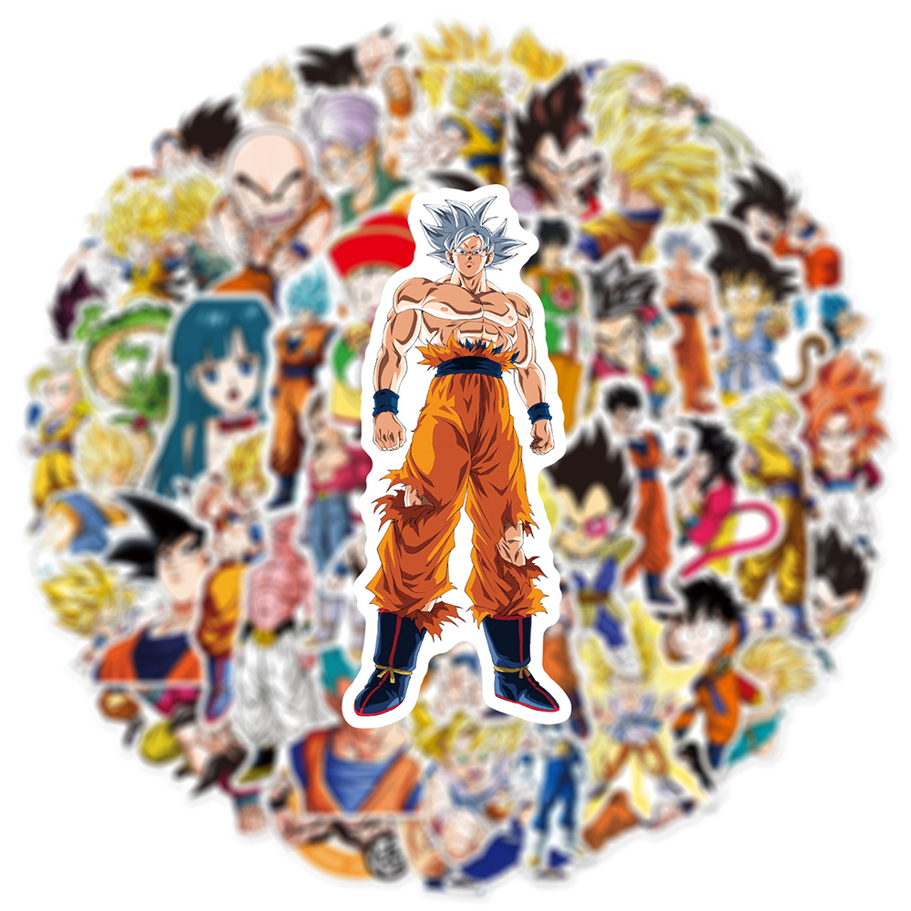 50pcs Anime Dragon Ball Sticke - Laptop Accessories Parts avis et prix
