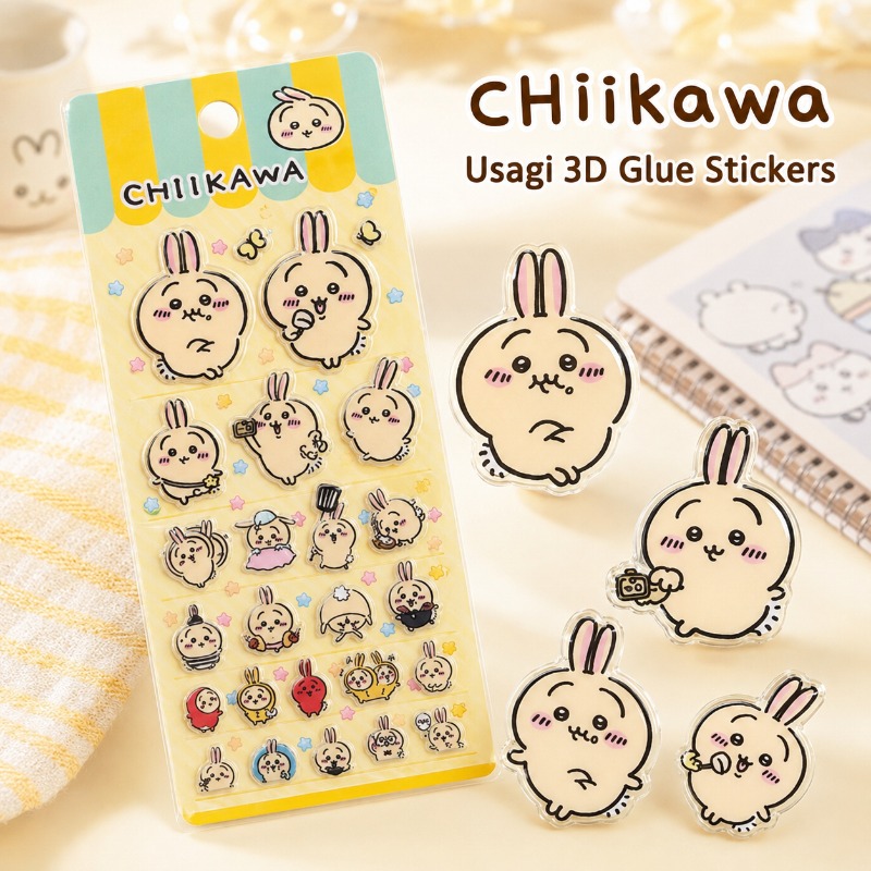 Cute Chiikawa Usagi 3D Glue St - Laptop Editing Accessories avis et prix