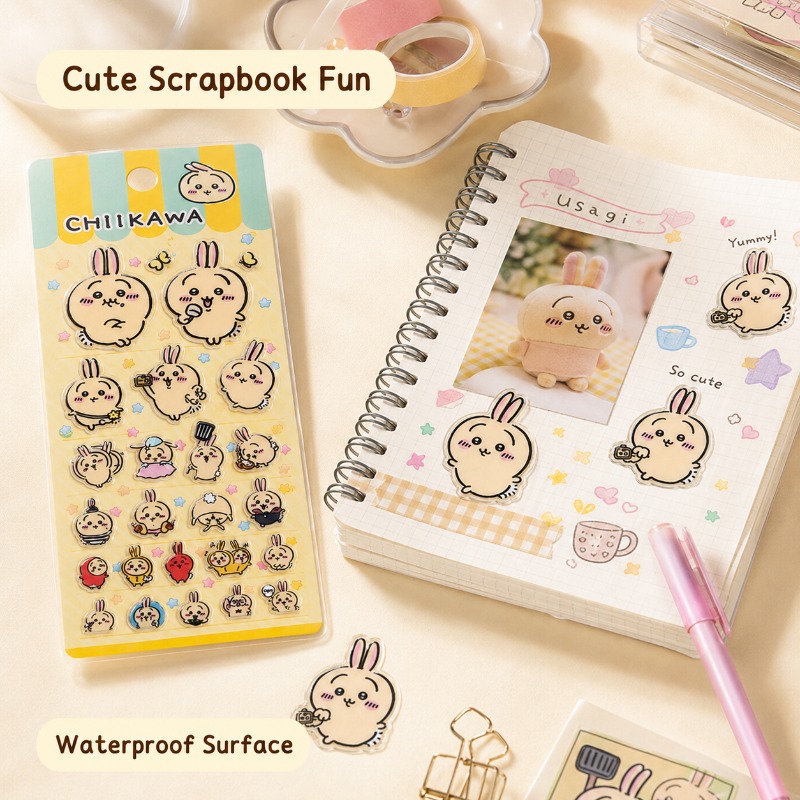 Cute Chiikawa Usagi 3D Glue St - Laptop Editing Accessories avis et prix
