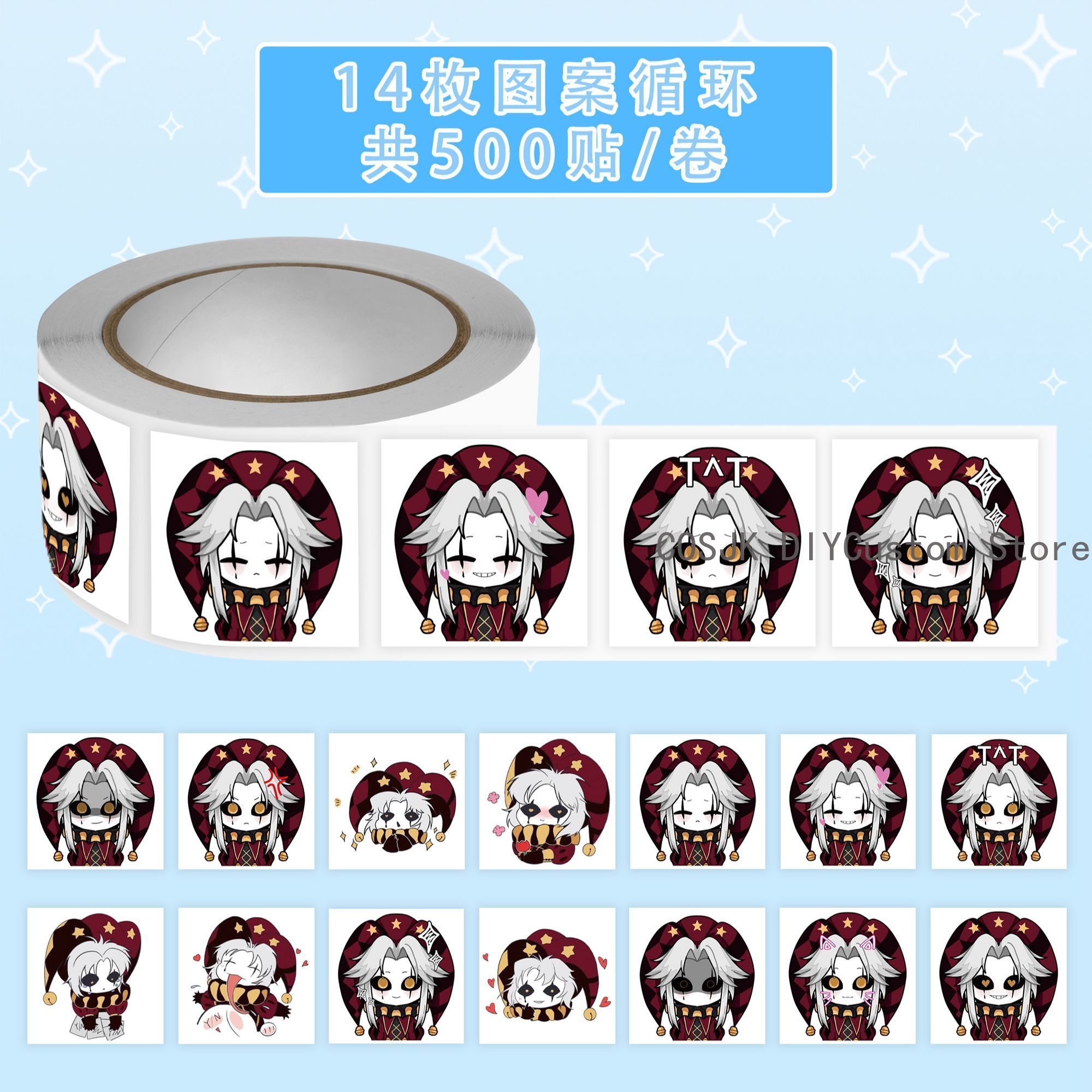 500Pc/Roll Anime Pierrot The F - Laptop Original Accessories avis et prix