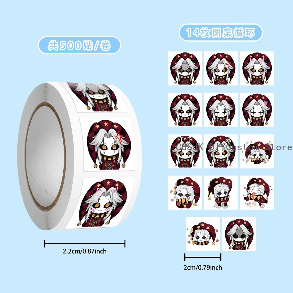 500Pc/Roll Anime Pierrot The F - Laptop Original Accessories avis et prix
