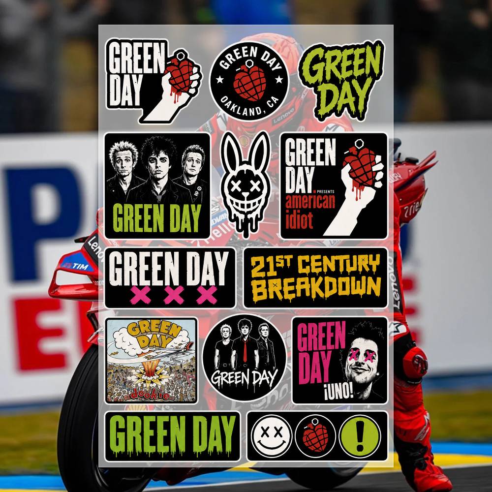 G-Green Day Stickers Moto Stic - Laptop Accessories Wallpaper avis et prix