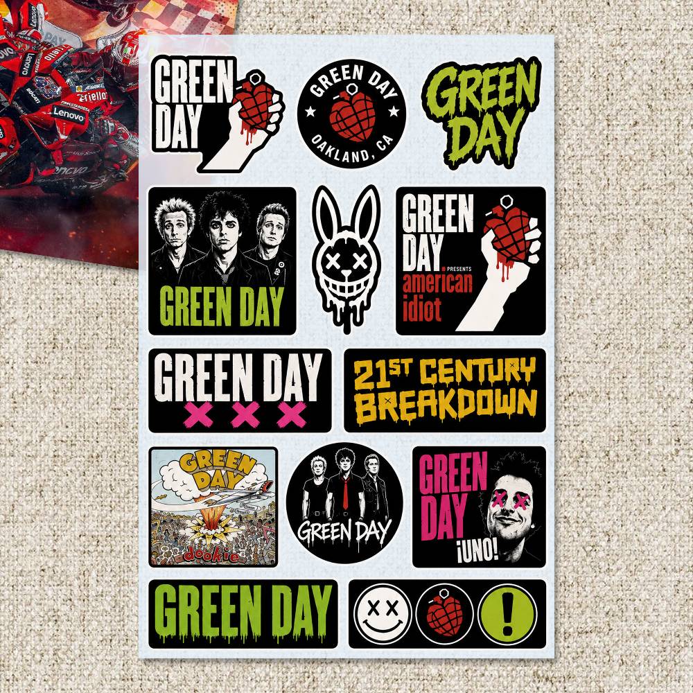 G-Green Day Stickers Moto Stic - Laptop Accessories Wallpaper avis et prix