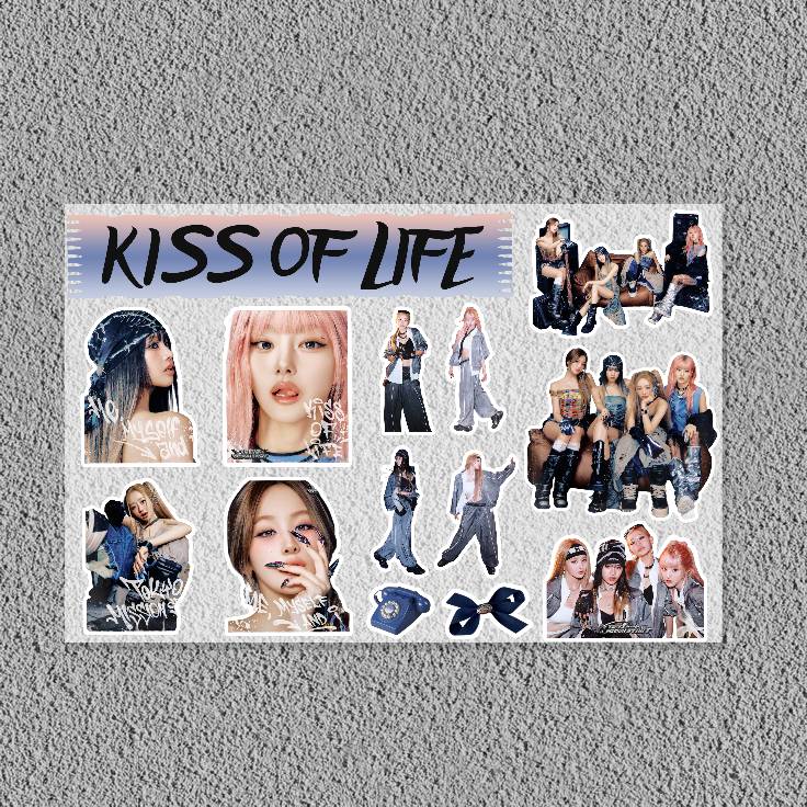 1pc KISS OF LIFE Kpop Group St - Laptop Accessories Wallpaper avis et prix