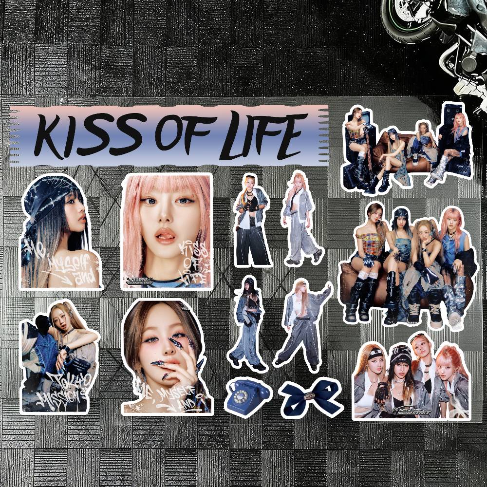 1pc KISS OF LIFE Kpop Group St - Laptop Accessories Wallpaper avis et prix