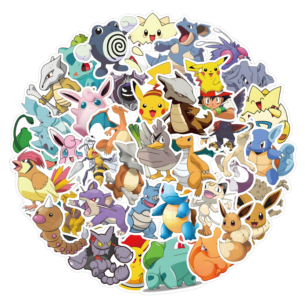 50/60pcs Cute Cartoon Anime Po - Laptop Accessories Kids avis et prix