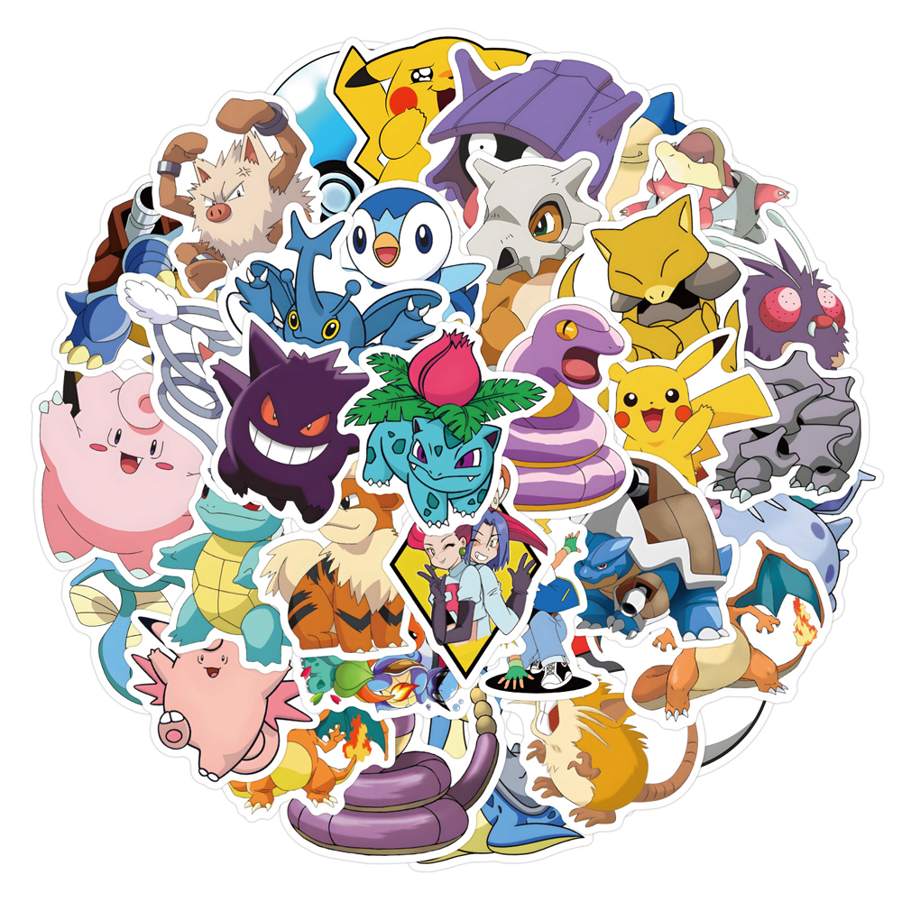 50/60pcs Cute Cartoon Anime Po - Laptop Accessories Kids avis et prix