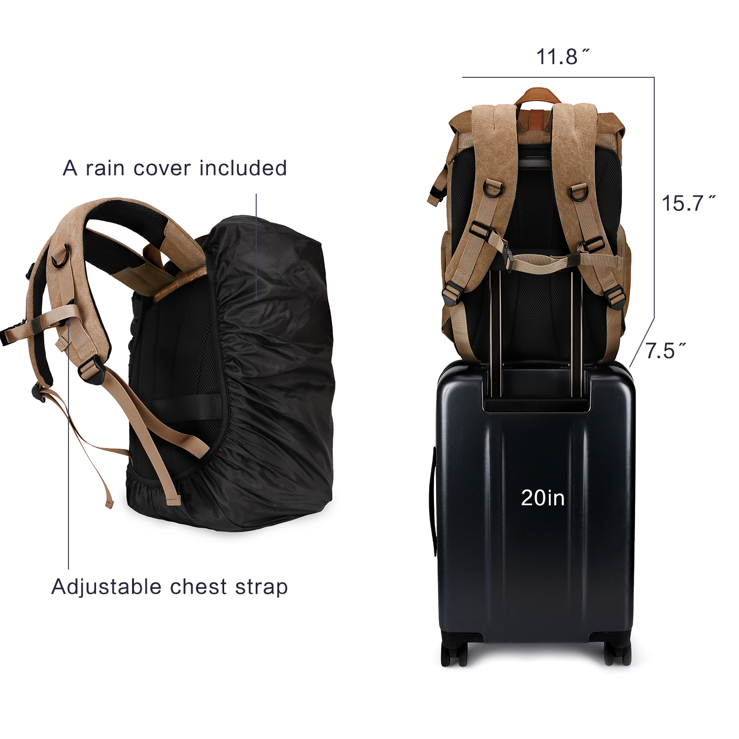 BAGSMART Camera Bag DSLR Photo - Laptop Accessories Holder avis et prix