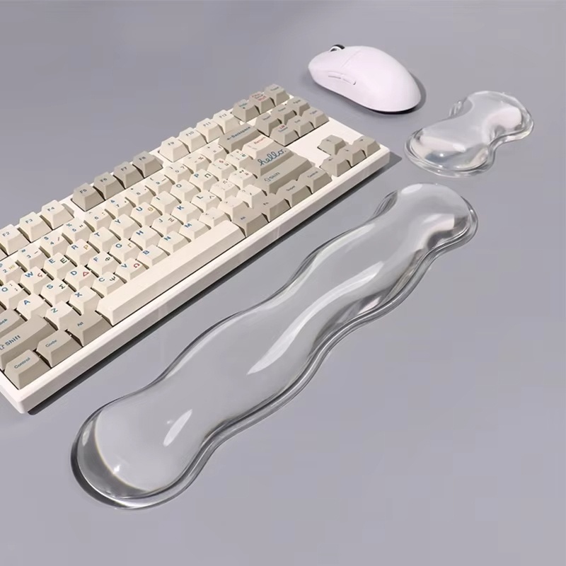 Silicone Transparent Keyboard  - Wrist Rest Gel avis et prix
