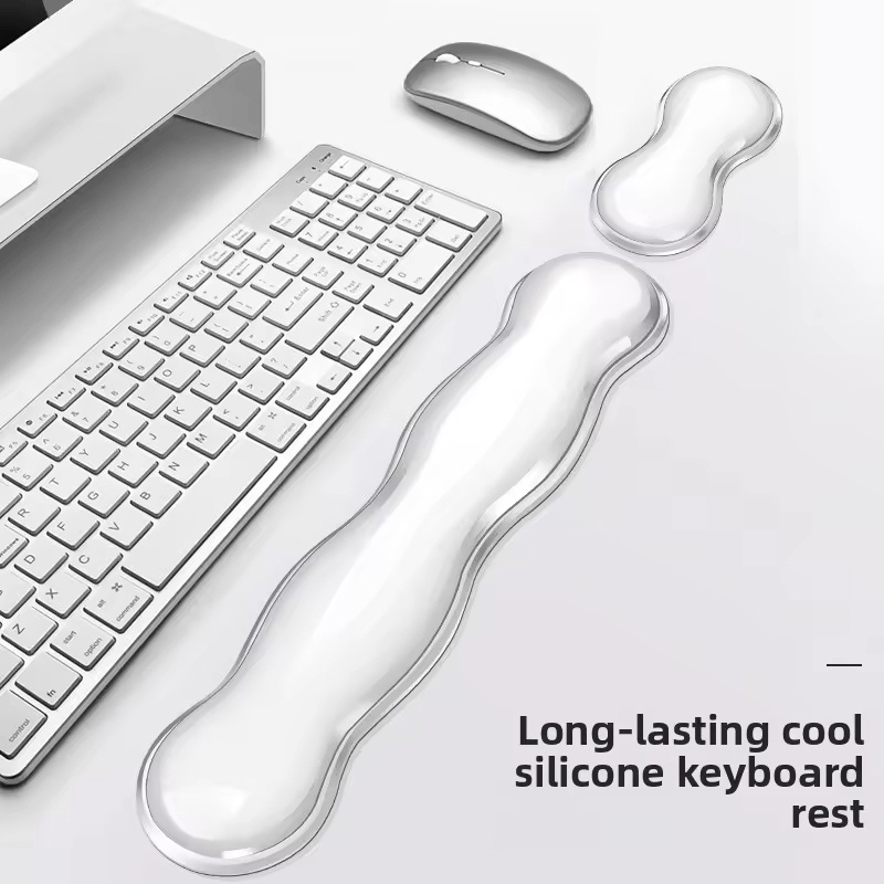 Silicone Transparent Keyboard  - Wrist Rest Gel avis et prix