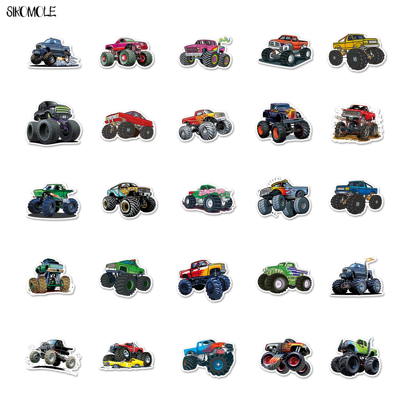 10/30/50pcs Cute Monster Truck - Laptop Accessories Kids avis et prix