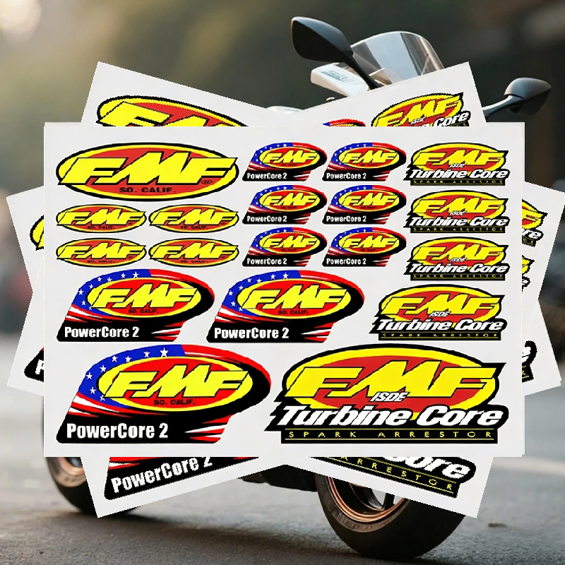 New FMF POWERCORE2 Car Sticker - Laptop Accessories Wallpaper avis et prix