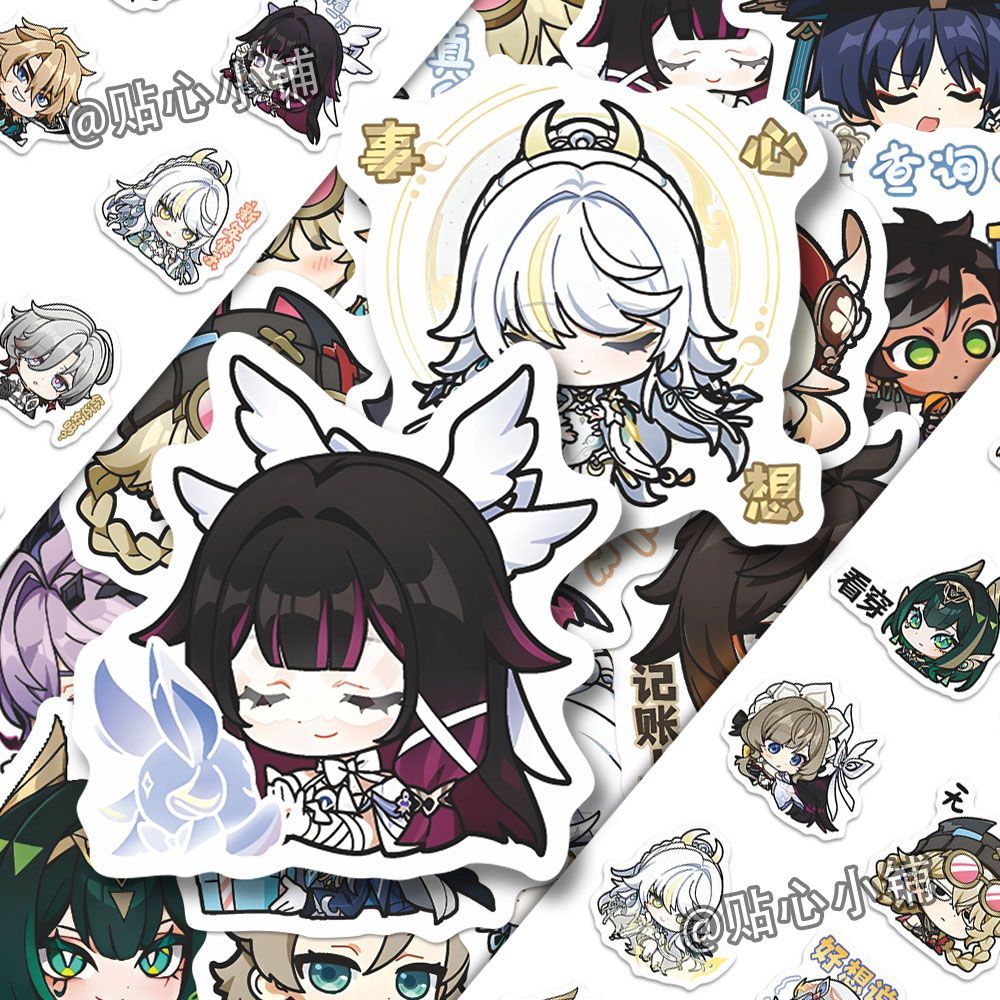 64PCS Genshin Impact Moon Maid - Laptop Original Accessories avis et prix