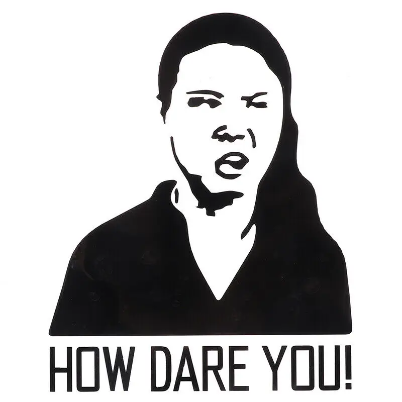 Car Sticker How Dare You! Gret - Laptop Accessories Wallpaper avis et prix