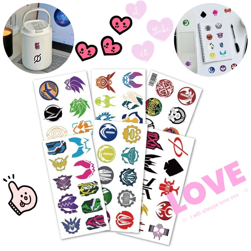 60 Sheets Kamen Rider Logo Sti - Laptop Original Accessories avis et prix